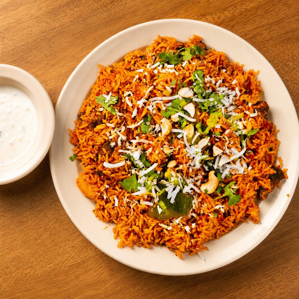 Goat Biryani.